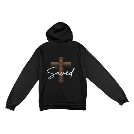 Saved Cross Pullover Hoodie – Christian Gift for Men