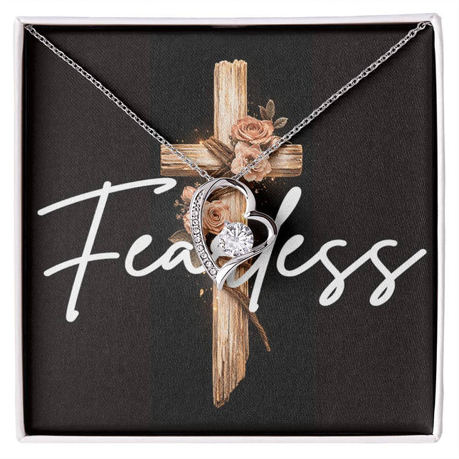 Fearless | Christian Forever Love Necklace | Gift for Her