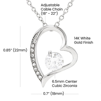 Daughter Graduation Forever Love Necklace | Proud of You Gift