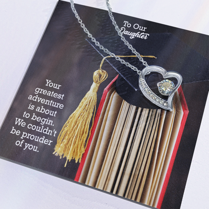 Daughter Graduation Forever Love Necklace | Proud of You Gift