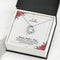 Christian forever love necklace with "Thank You for Sharing Your Faith & Teaching Me Love and Kind" message — modern Mother's Day gift for grandma, in luxury gift box