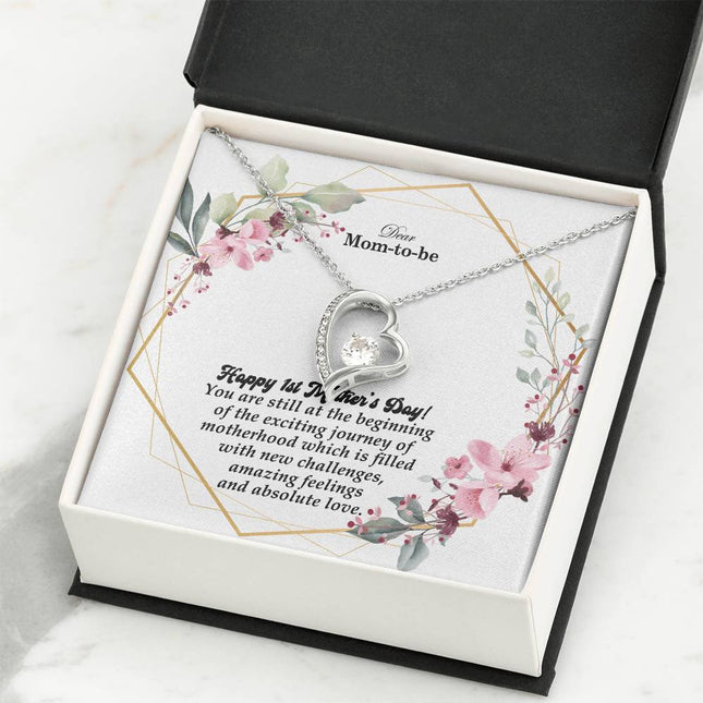 You Are at the Beginning of the Exciting Journey of Motherhood | Christian Forever Love Necklace | Mother's Day Gift for Mom | Faith Gift