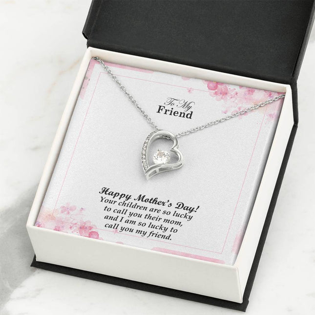 Your Kids Are Lucky to Call You Mom & I'm Lucky to Call You | Christian Forever Love Necklace | Mother's Day Gift for Friend | Faith Gift
