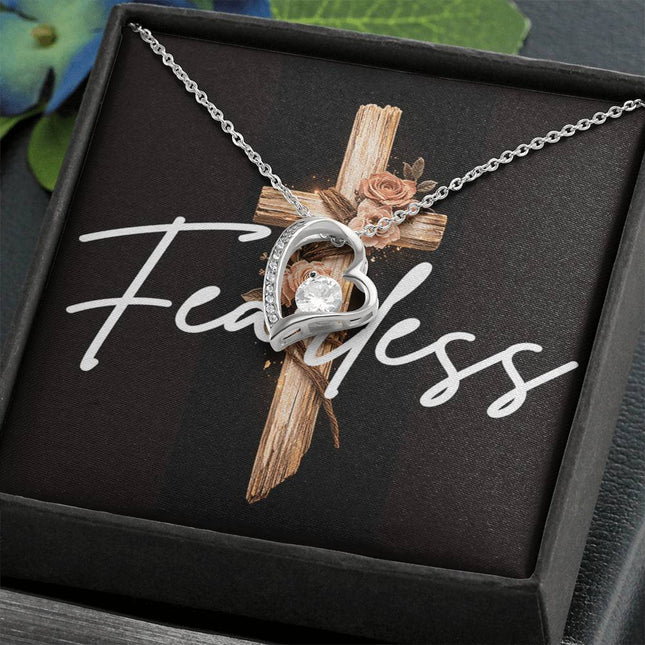 Fearless | Christian Forever Love Necklace | Gift for Her