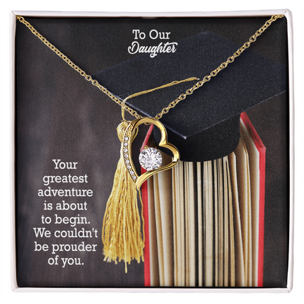 Daughter Graduation Forever Love Necklace | Proud of You Gift