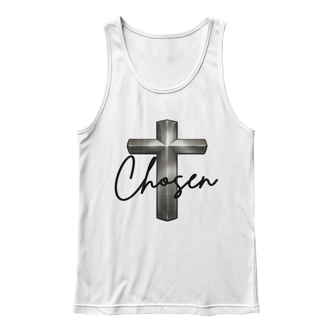 Christian Tank Top for Men | Chosen Cross Faith Tank (Unisex)