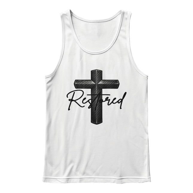 Christian Tank Top for Men | Restored Cross Faith Tank (Unisex)