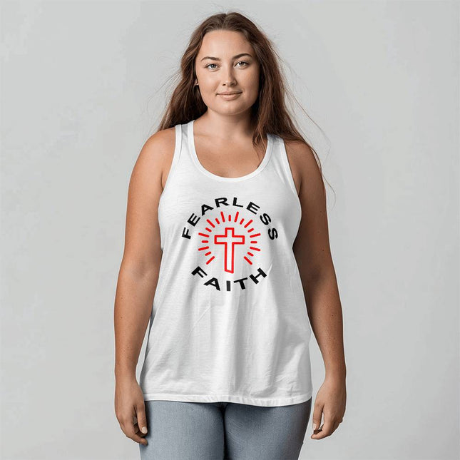 Modern Christian t-shirt with Faith design — "Walk by faith, not by sight" — a faith-forward gift for women