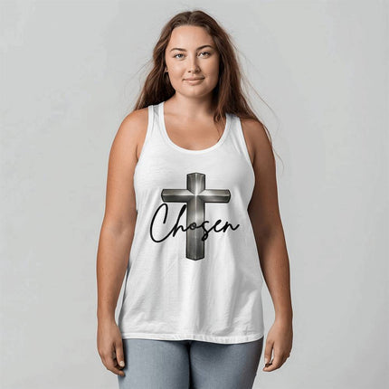 Christian Tank Top for Men | Chosen Cross Faith Tank (Unisex)