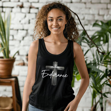 Endurance Cross Tank Top – Christian Gift for Men