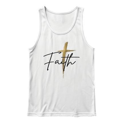 Faith Cross Christian Tank Top | Unisex Jersey Tank