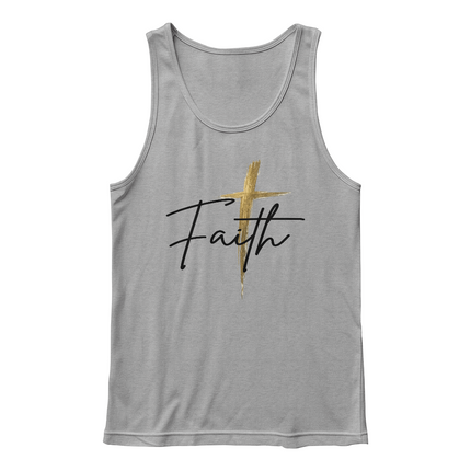 Faith Cross Christian Tank Top | Unisex Jersey Tank