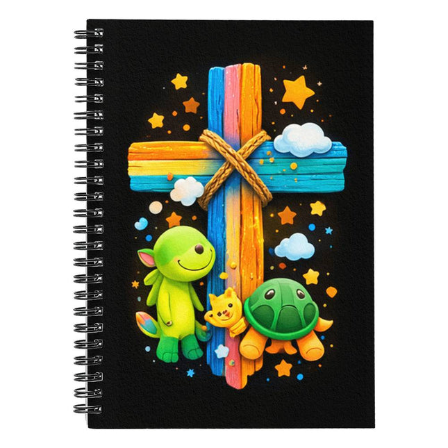 Jesus With the Sheep Spiral Notebook – Christian Gift for Kids