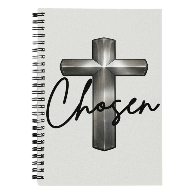 Christian Spiral Notebook | Chosen Cross Journal for Men