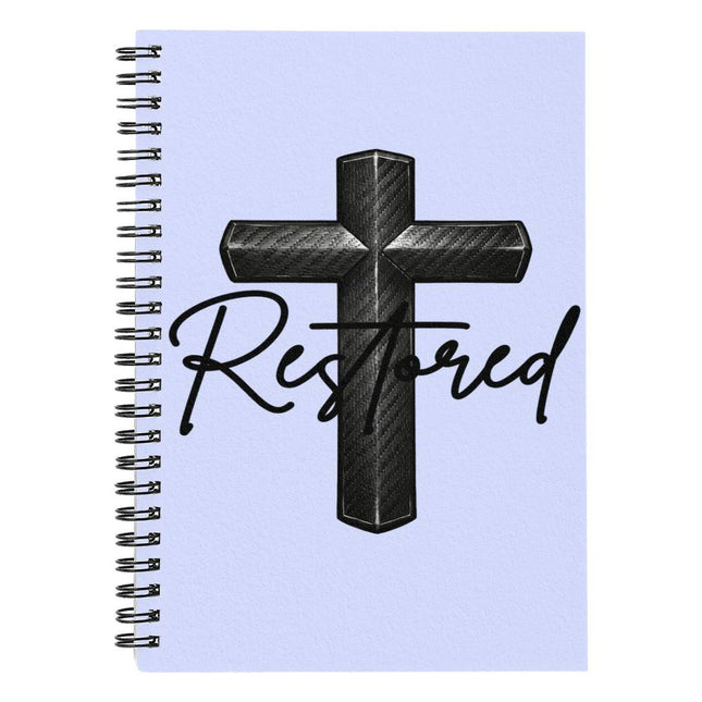 Christian Spiral Notebook | Restored Cross Journal for Men