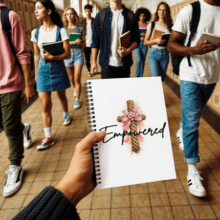 Divine Download Spiral Notebook – Christian Gift for Women