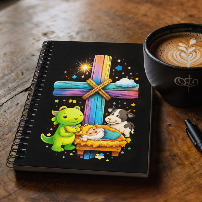 Jesus With the Sheep Spiral Notebook – Christian Gift for Kids