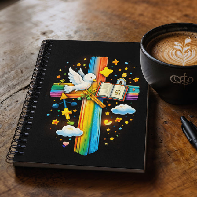 Jesus With the Sheep Spiral Notebook – Christian Gift for Kids