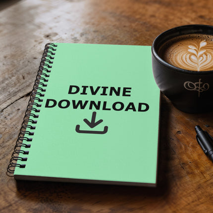 Modern Christian spiral notebook with Faith design — "Steadfast" — a faith-forward gift for women