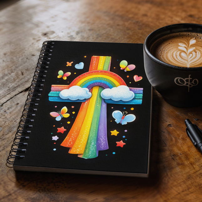 Jesus With the Sheep Spiral Notebook – Christian Gift for Kids