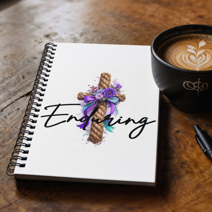 Divine Download Spiral Notebook – Christian Gift for Women