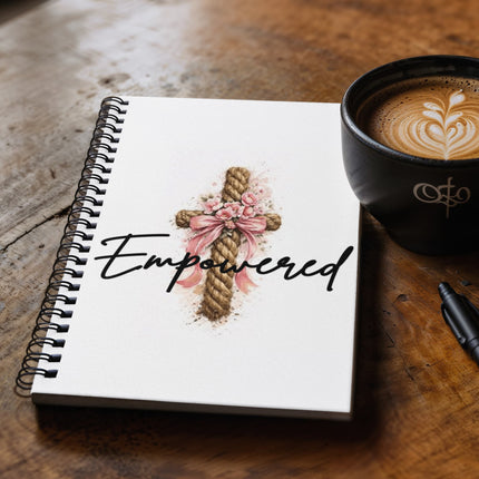 Divine Download Spiral Notebook – Christian Gift for Women