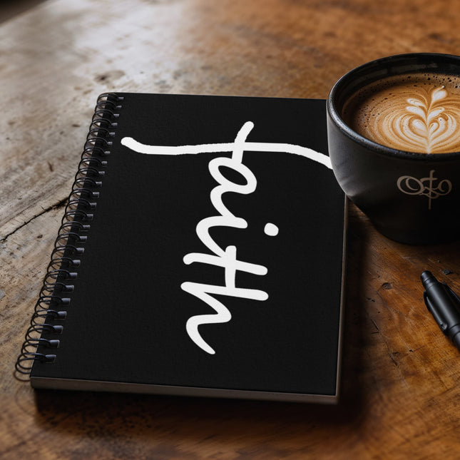 Faith Spiral Notebook | Black Christian Journal for Notes & Prayer