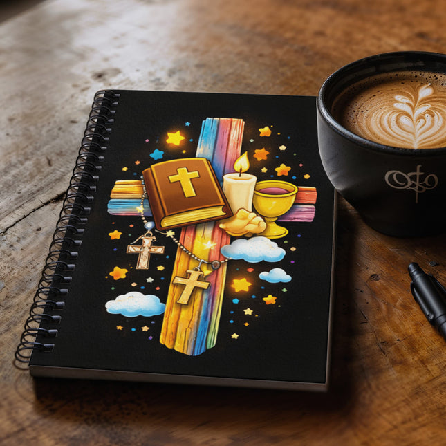 Jesus With the Sheep Spiral Notebook – Christian Gift for Kids