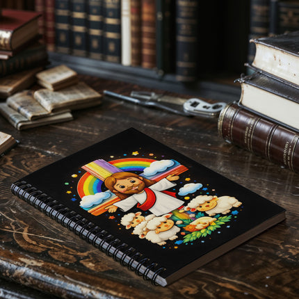 Jesus With the Sheep - Spiral Notebook – Christian Gift for Kids