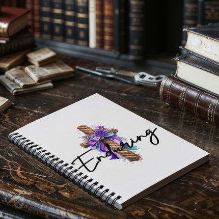 Divine Download Spiral Notebook – Christian Gift for Women