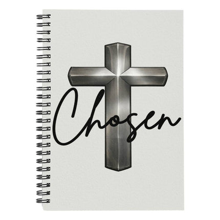 Christian Spiral Notebook | Chosen Cross Journal for Men