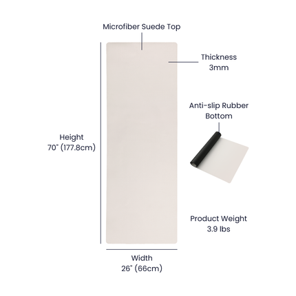 Faith Rubber Yoga Mat | Black Christian Workout & Prayer Mat