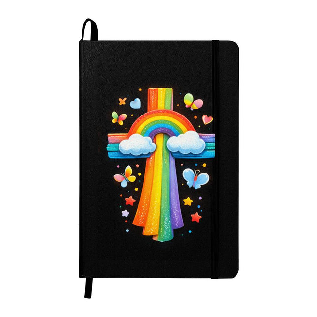 Rainbow Cross & Butterflies Ambassador Bound Journal – Christian Gift for Kids