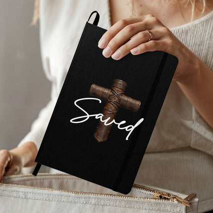 Saved Cross Journal – Christian Gift for Men