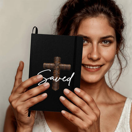 Saved Cross Journal – Christian Gift for Men