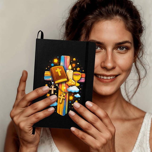 Bible, Chalice & Candle Ambassador Bound Journal – Christian Gift for Kids