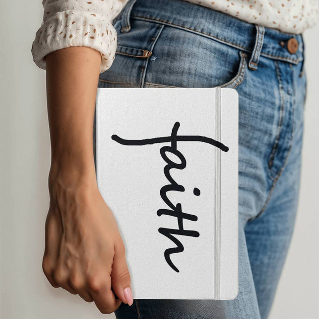 Faith Bound Journal | Christian Prayer & Bible Study Notebook (Gray)