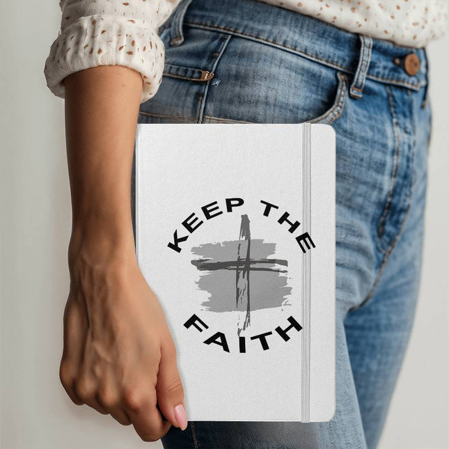 Keep the Faith Ambassador Bound Journal | White | Christian Notebook