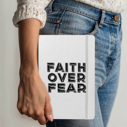 Faith Over Fear Ambassador Bound Journal | White | Christian Notebook