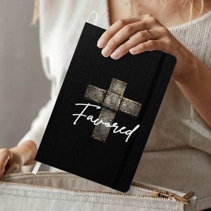 Favored Cross Journal – Christian Gift for Men