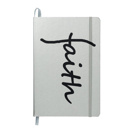 Faith Bound Journal | Christian Prayer & Bible Study Notebook (Gray)
