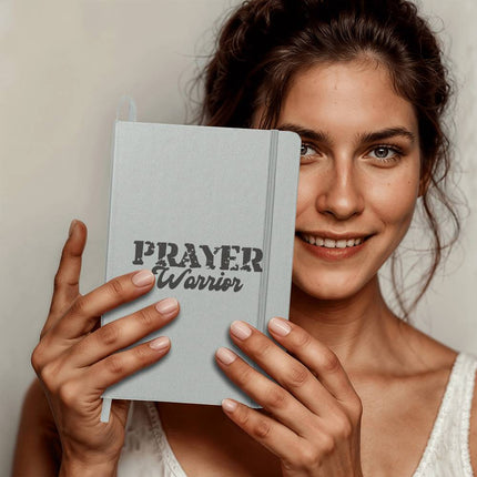 Prayer Warrior Ambassador Bound Journal | White | Christian Notebook