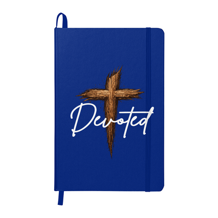 Christian Journal | Devoted Wooden Cross Hardcover Bound Journal