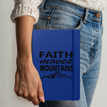 Faith Moves Mountains Ambassador Bound Journal | White | Christian Notebook