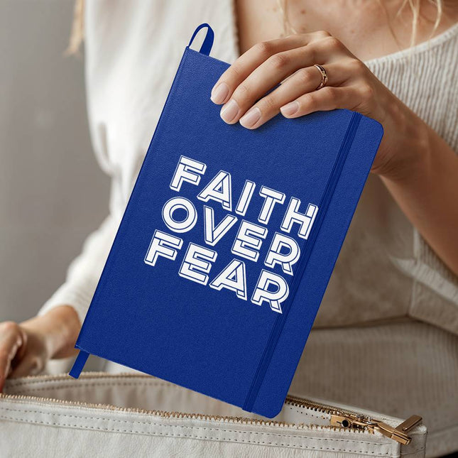 Faith Over Fear Ambassador Bound Journal | Silver | Christian Notebook