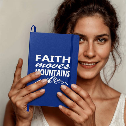 Faith Moves Mountains Ambassador Bound Journal | Silver | Christian Notebook