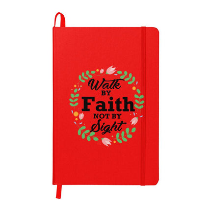 Walk by Faith Not by Sight Ambassador Bound Journal | White | Christian Notebook