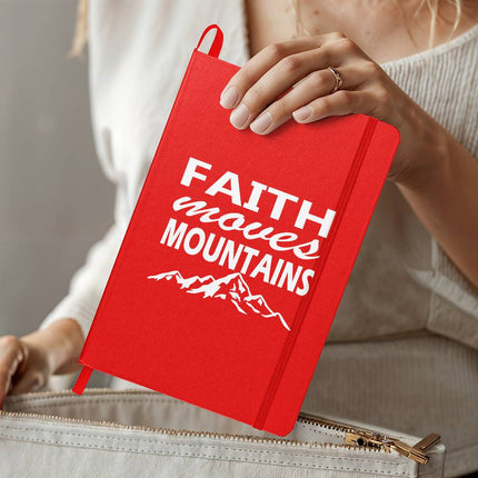 Faith Moves Mountains Ambassador Bound Journal | Silver | Christian Notebook