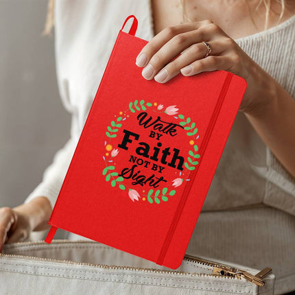 Walk by Faith Not by Sight Ambassador Bound Journal | White | Christian Notebook