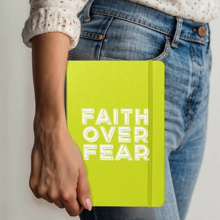 Faith Over Fear Ambassador Bound Journal | Silver | Christian Notebook